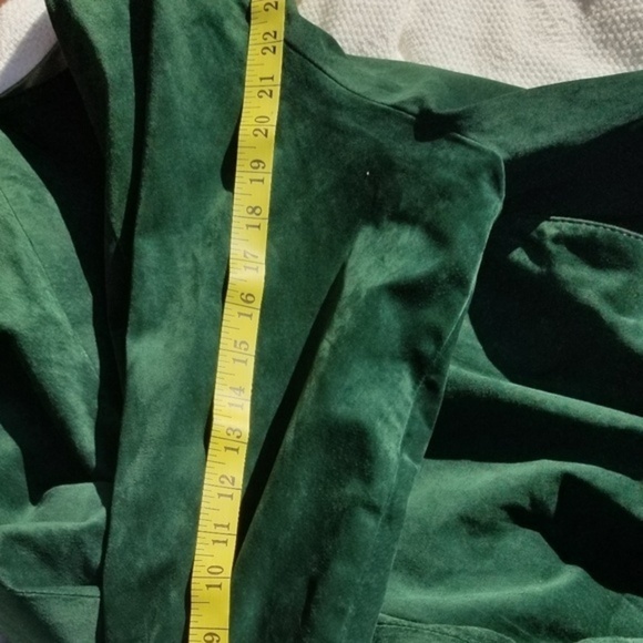 Siena Forest Green suede jacket M..L - Picture 6 of 8